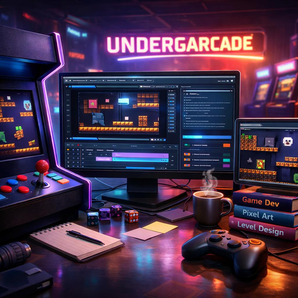undergarcade tutorial guide by undergrowthgames cover illustration