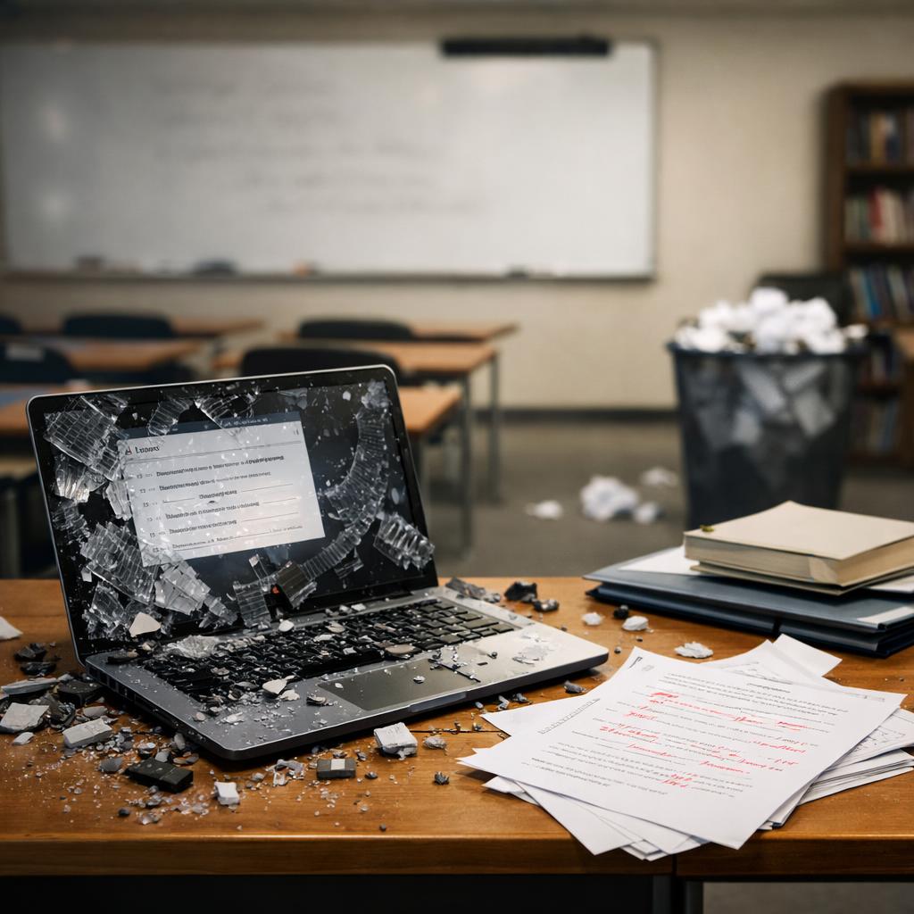 what happens after ai destroys college writing cover illustration