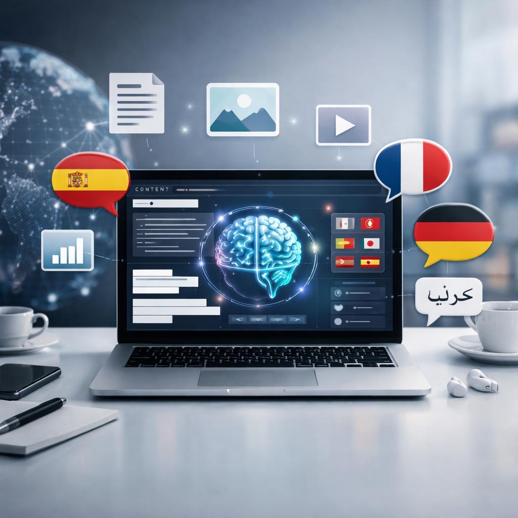 ai multilingual content generation marketing platform​ cover illustration