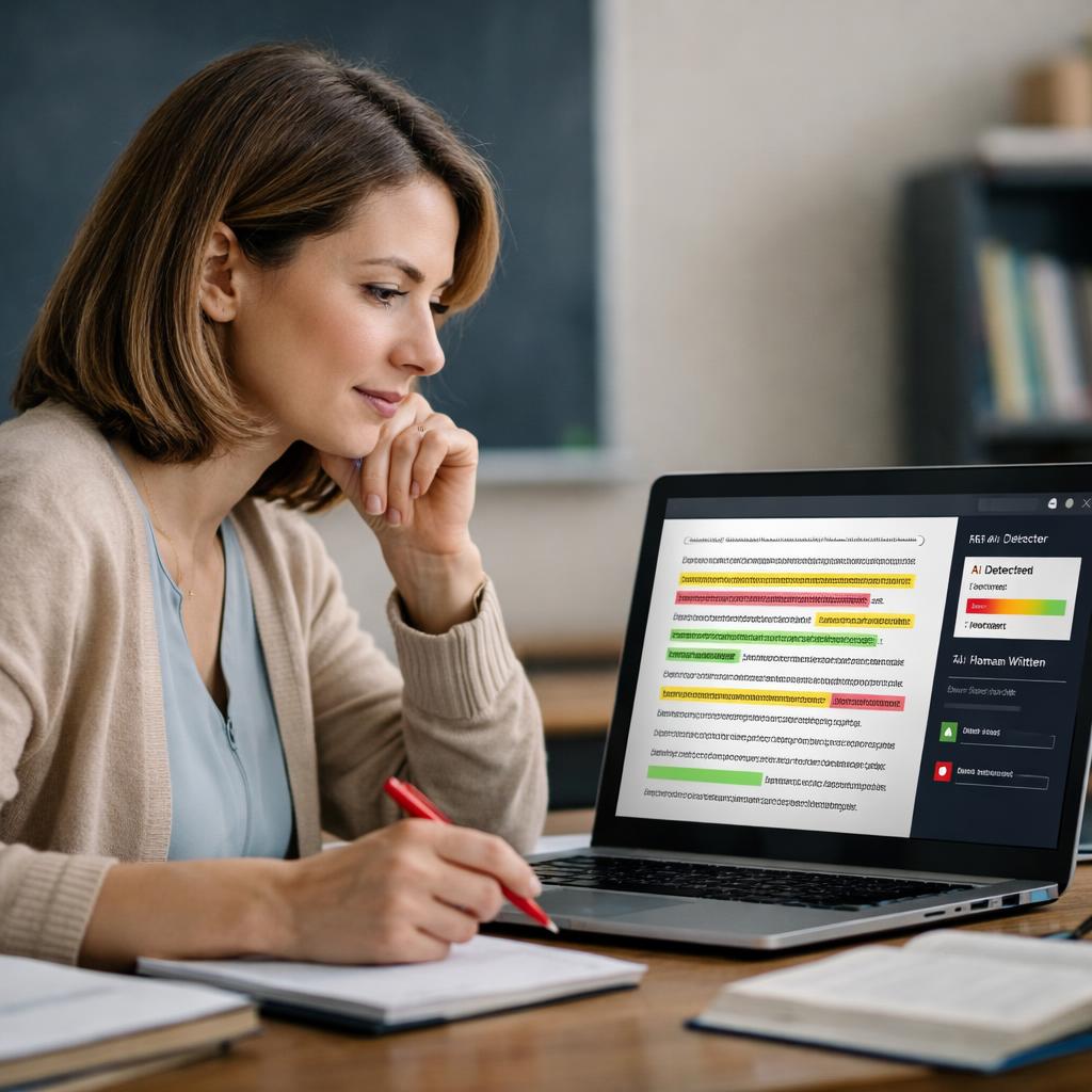 ai detector for teachers with sentence highlights cover illustration