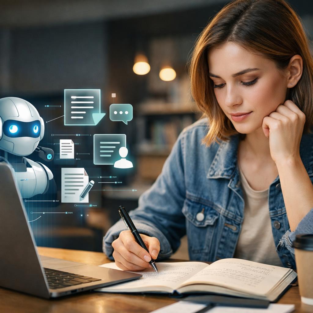 how to humanize ai text for college essays cover illustration
