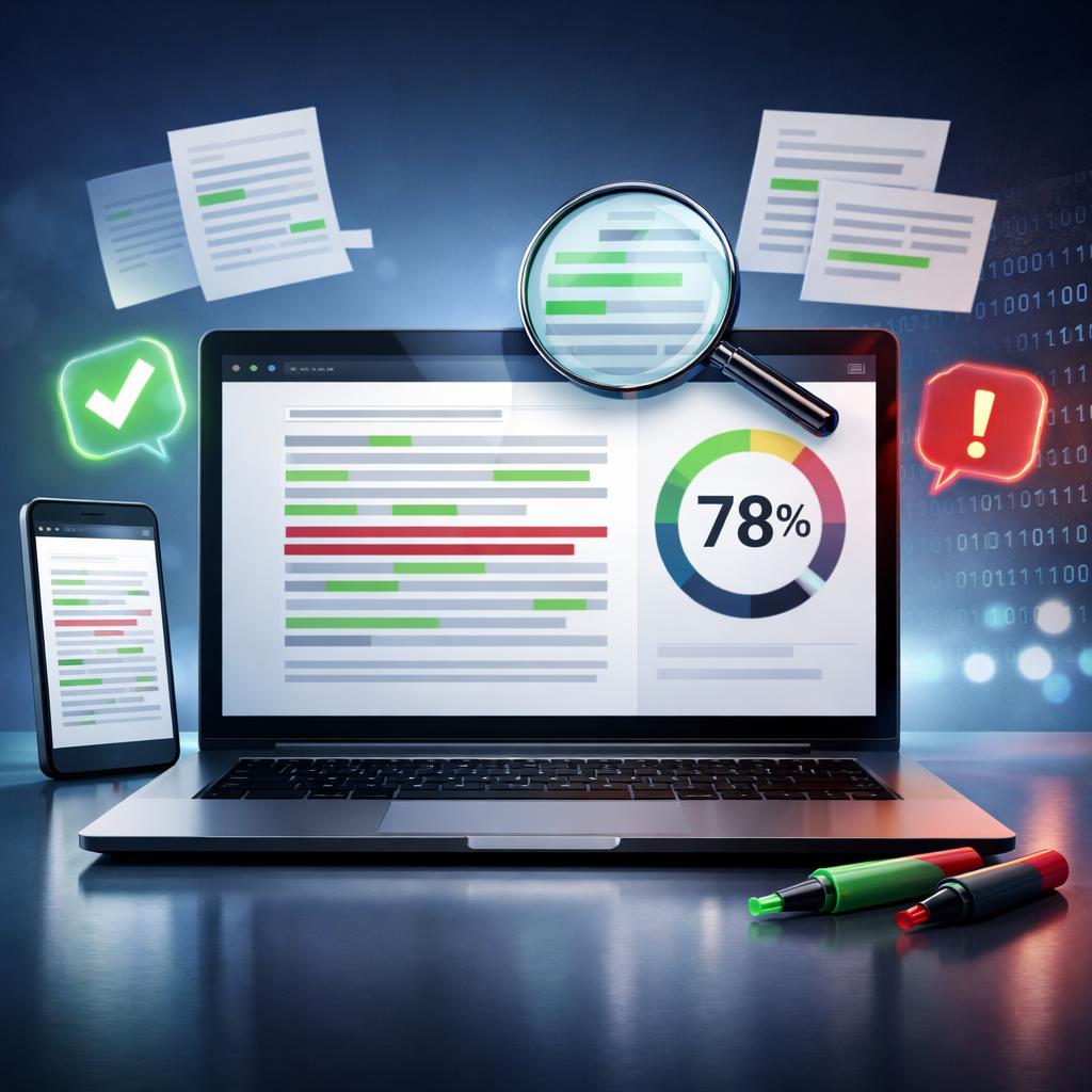 free ai detector with percentage score and highlights cover illustration