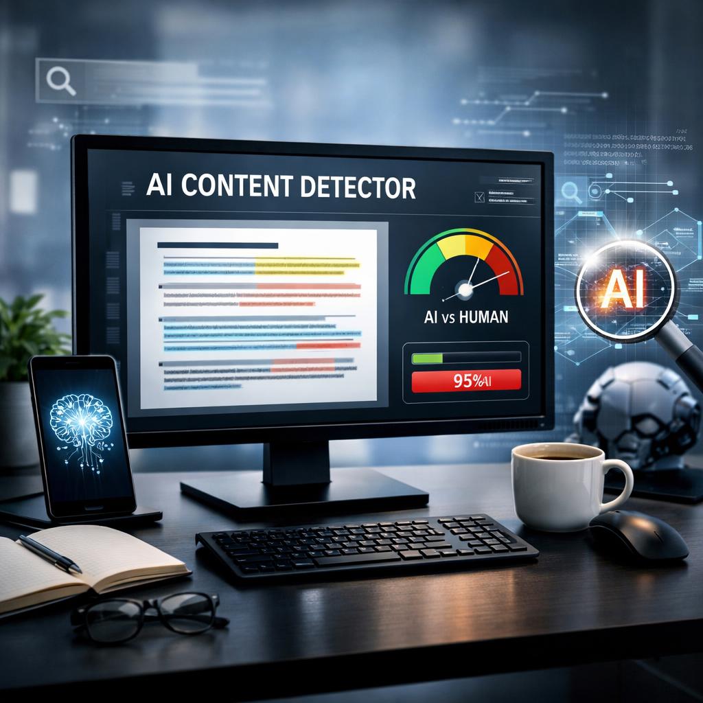 ai content detector for seo before publishing cover illustration