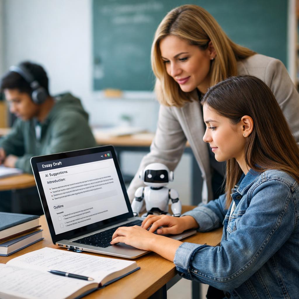 responsible ai use in education for essay drafting cover illustration